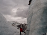 Iceclimbing in iceland