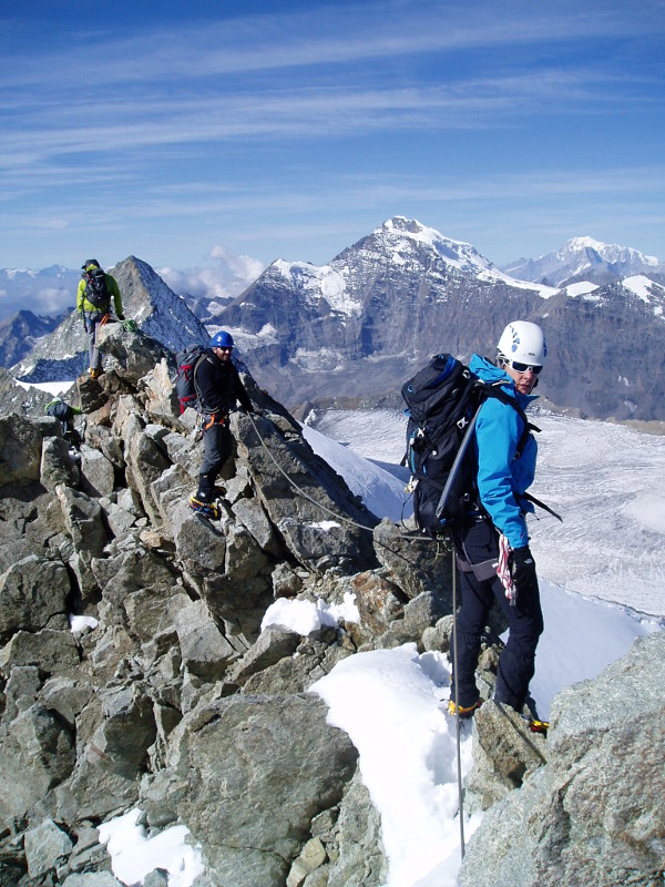 High on the Summit of Mt Blanc du Cheilon